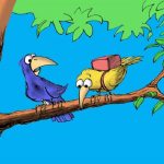 Truyện cổ tích: Chim Khách và Quạ