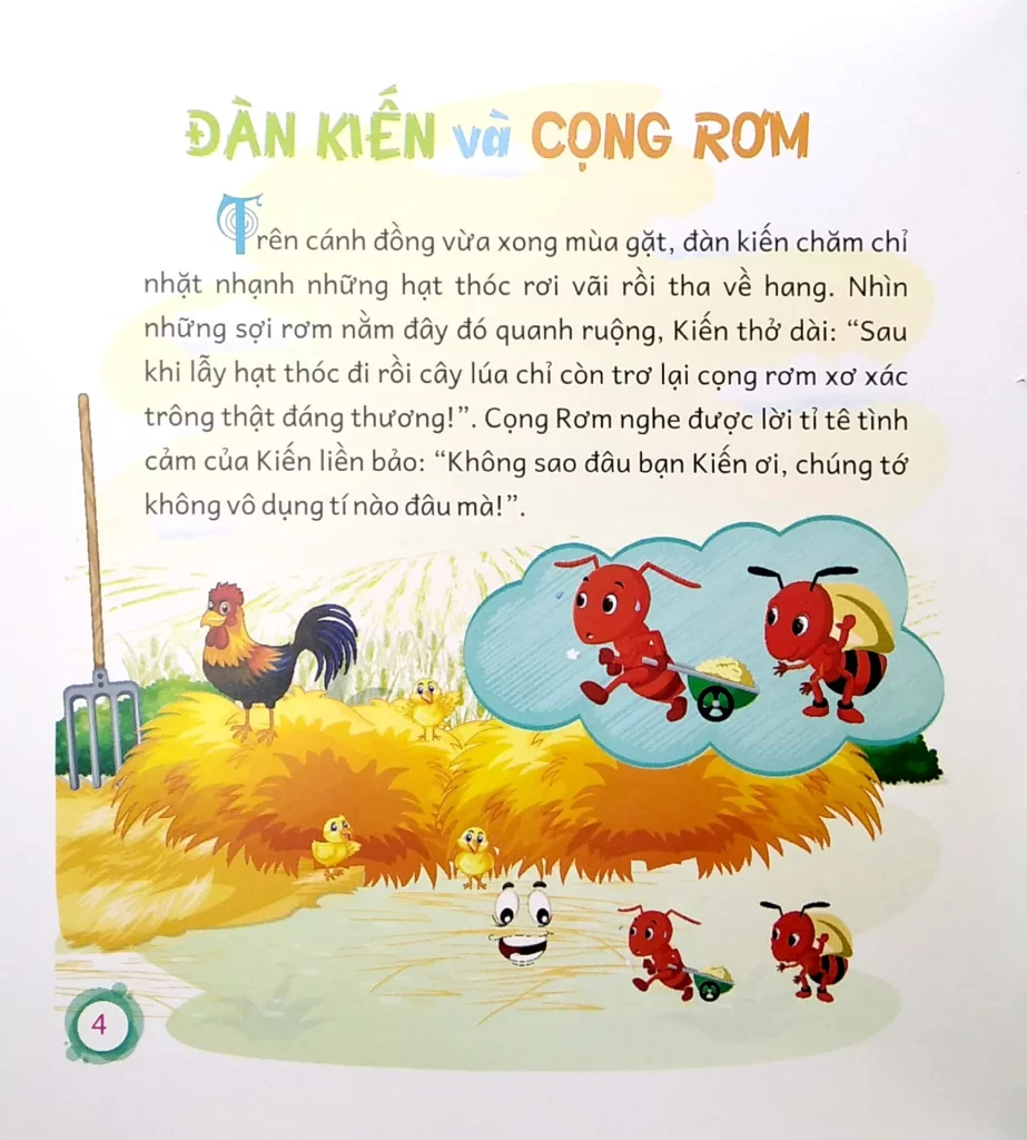 Truyện cổ tích Đàn kiến và cọng rơm