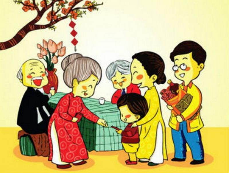 Truyện cổ tích: Sự tích phong bao lì xì