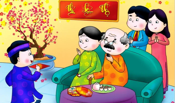 Truyện: Sự tích lì xì trẻ em ngày Tết