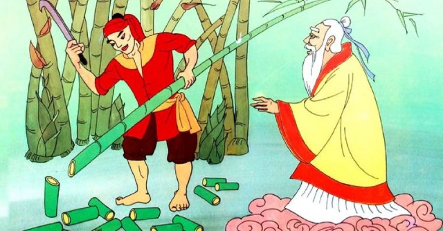 Cháu hãy đi chặt cho đủ một trăm đốt tre mang lại đây