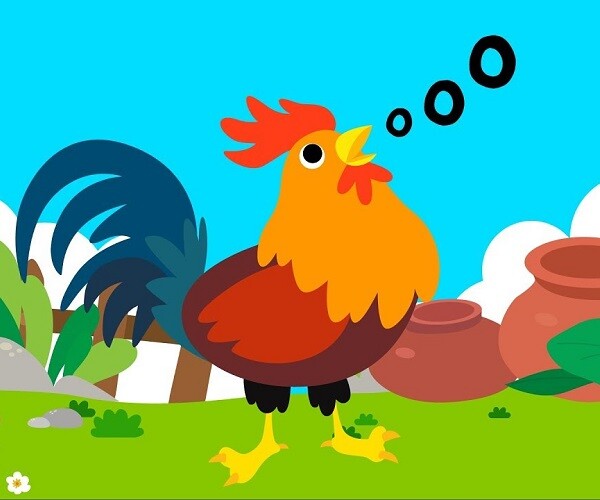 Truyện cổ tích: Tại sao gà trống gáy?