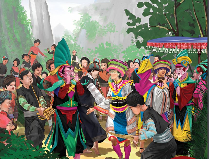 Truyện cổ tích Sự tích chiếc kèn môi