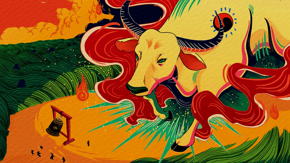 Truyện cổ tích Khổng Lồ đúc chuông hay là sự tích trâu vàng Hồ Tây