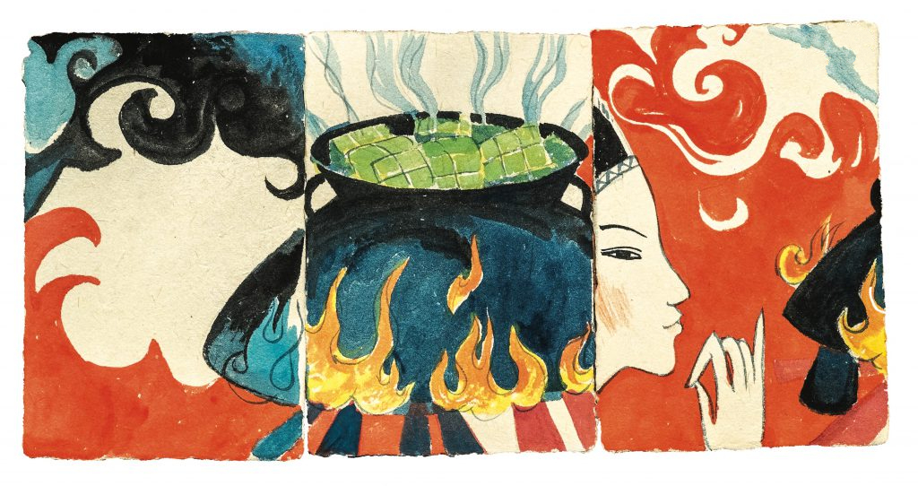 Truyện cổ tích Sự tích đòn bánh Tét