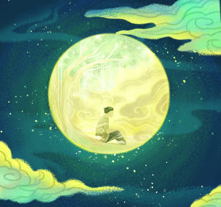 Truyện cổ tích Sự tích người trong cung trăng – Truyện cổ dân tộc Dao