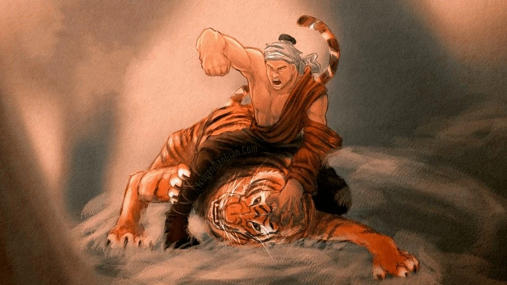 Truyện cổ tích Phùng Hưng đánh hổ