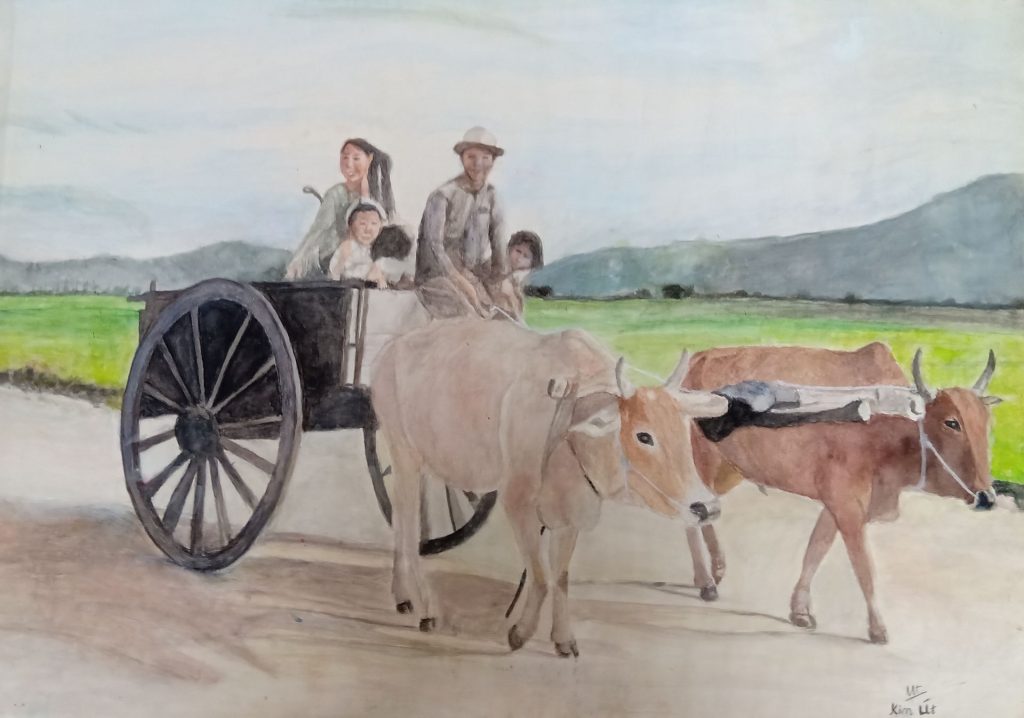 Truyện ngụ ngôn Đôi bò và cặp bánh xe