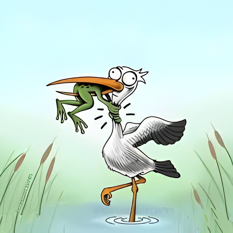 Truyện cổ tích Ếch kiện Cò Lửa