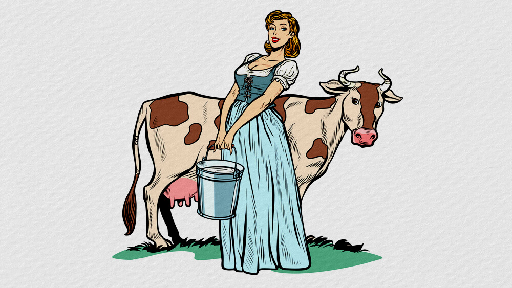 Truyện ngụ ngôn Cô gái vắt sữa