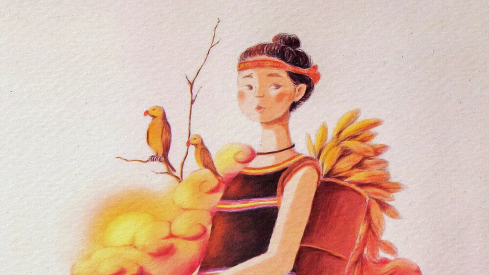 Truyện cổ tích Cất nhà giữa hồ