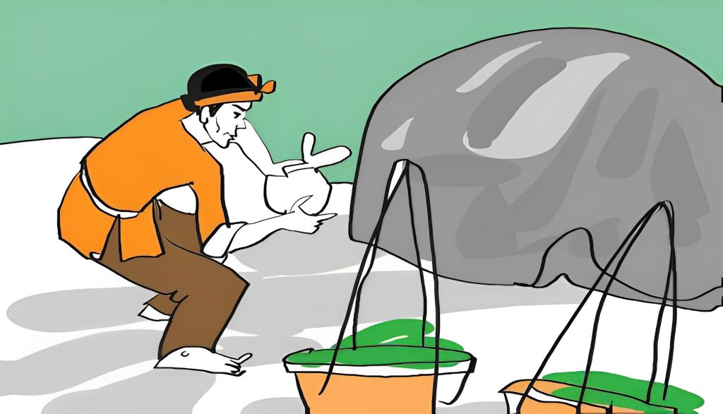 Truyện ngụ ngôn Tảng đá giữa đường