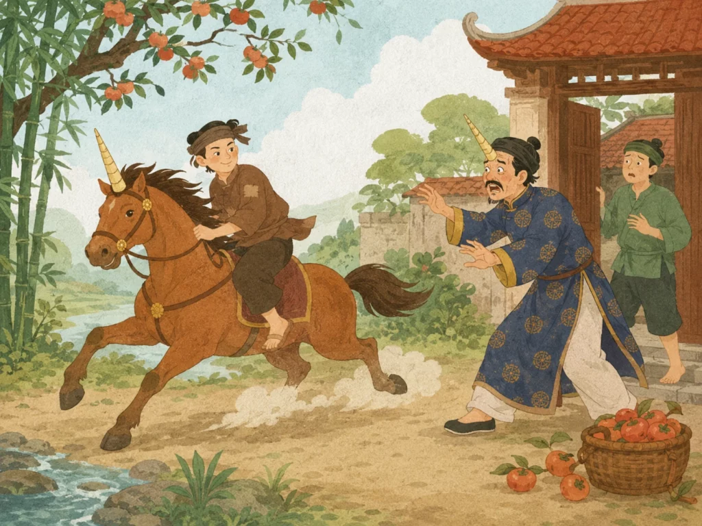 Truyện cổ tích Cái sừng của tên địa chủ